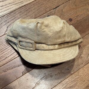 Betmar Vintage-Inspired Tan Suede Look Newsboy Cap for Y2K and 90s fans